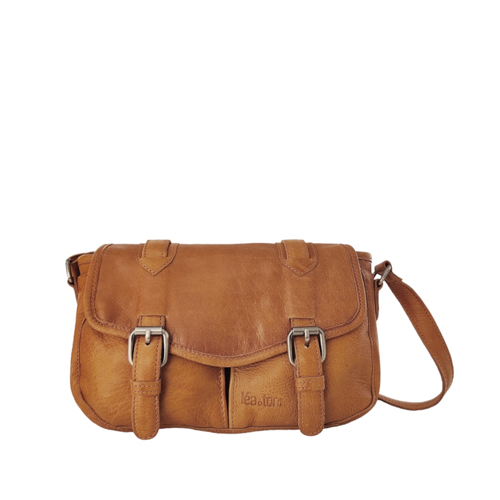 [LEA-MINILOA-BPF-COGNA] Sac à Main 'Mini Loa' Cognac - Léa Toni