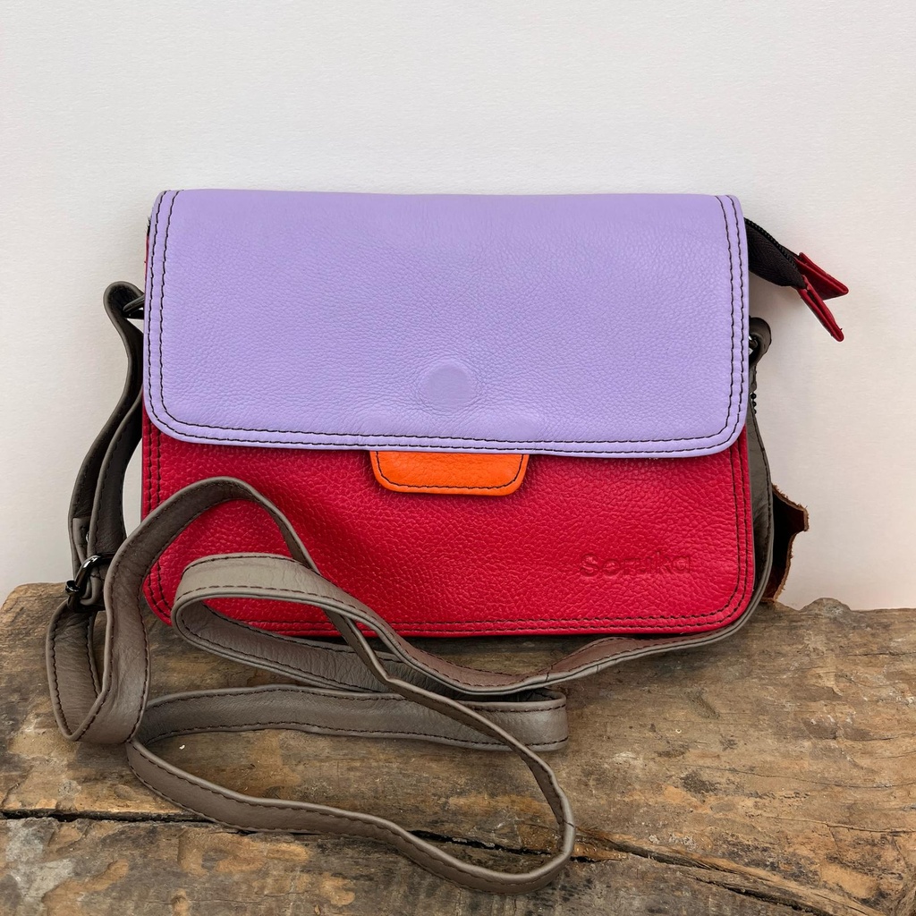 [SORU-81002-LAIA-04] Sac en Bandoulière à rabat réversible 'Laia' [04] - Soruka