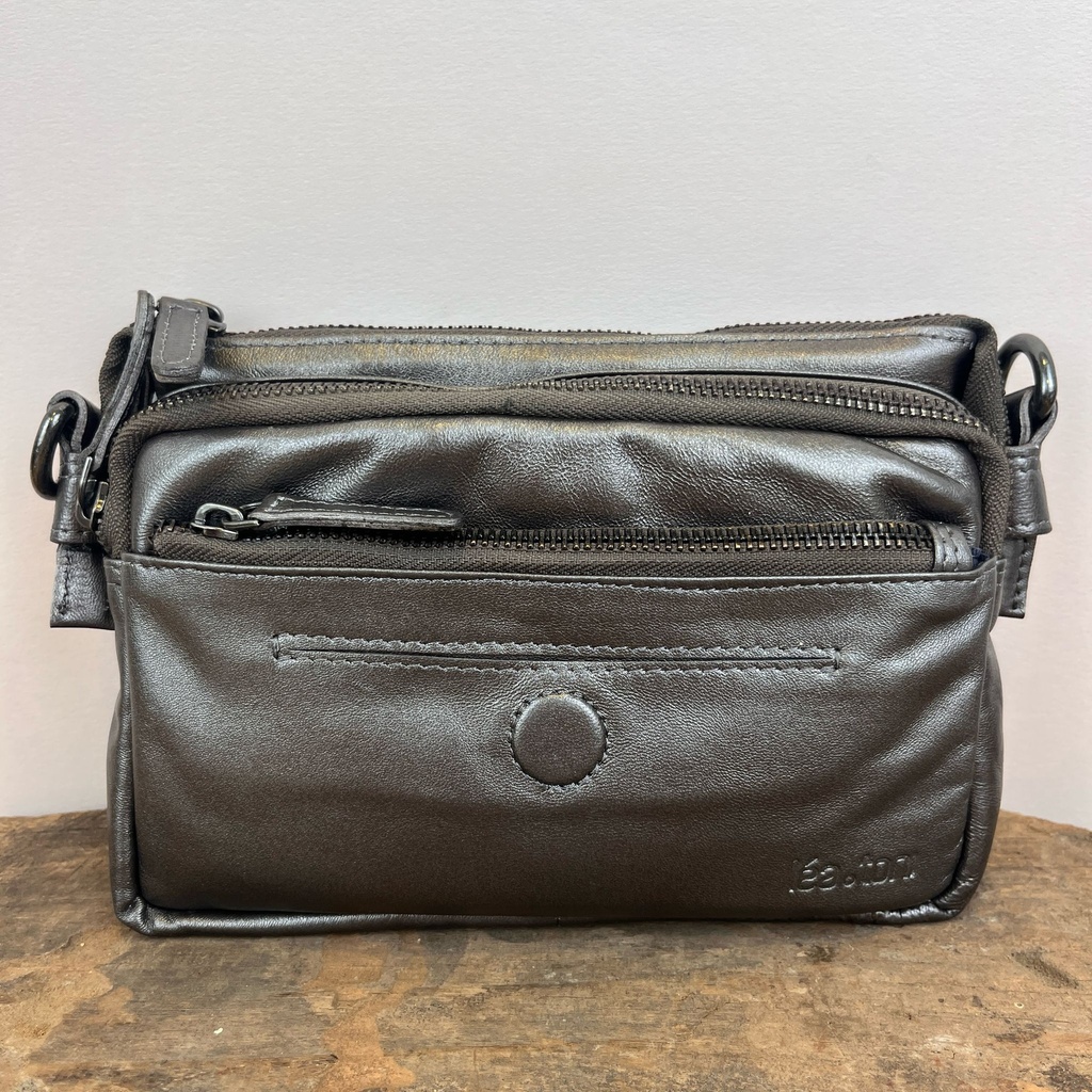 [LEA-FLAURE_M-MTN-GRIS] Sac en bandoulière 'Flaure M' Gris - Léa Toni