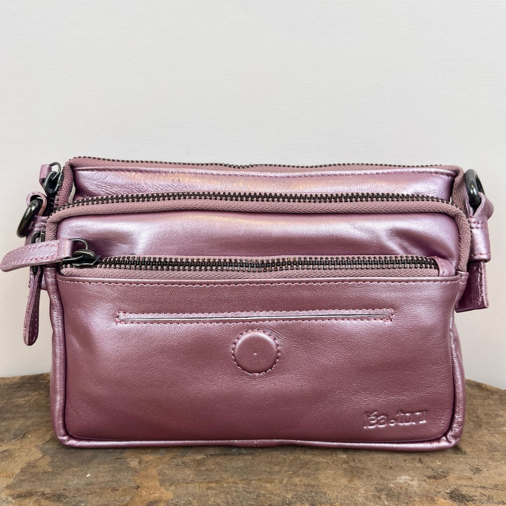[LEA-FLAURE_M-MTN-ROSE] Sac en bandoulière 'Flaure M' Rose - Léa Toni