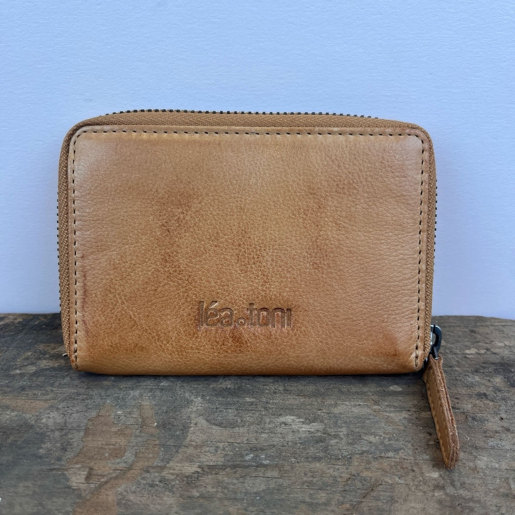 [LEA-ALYA-B-VPF-SABL] Portefeuille 'Alya B' Sable - Léa Toni