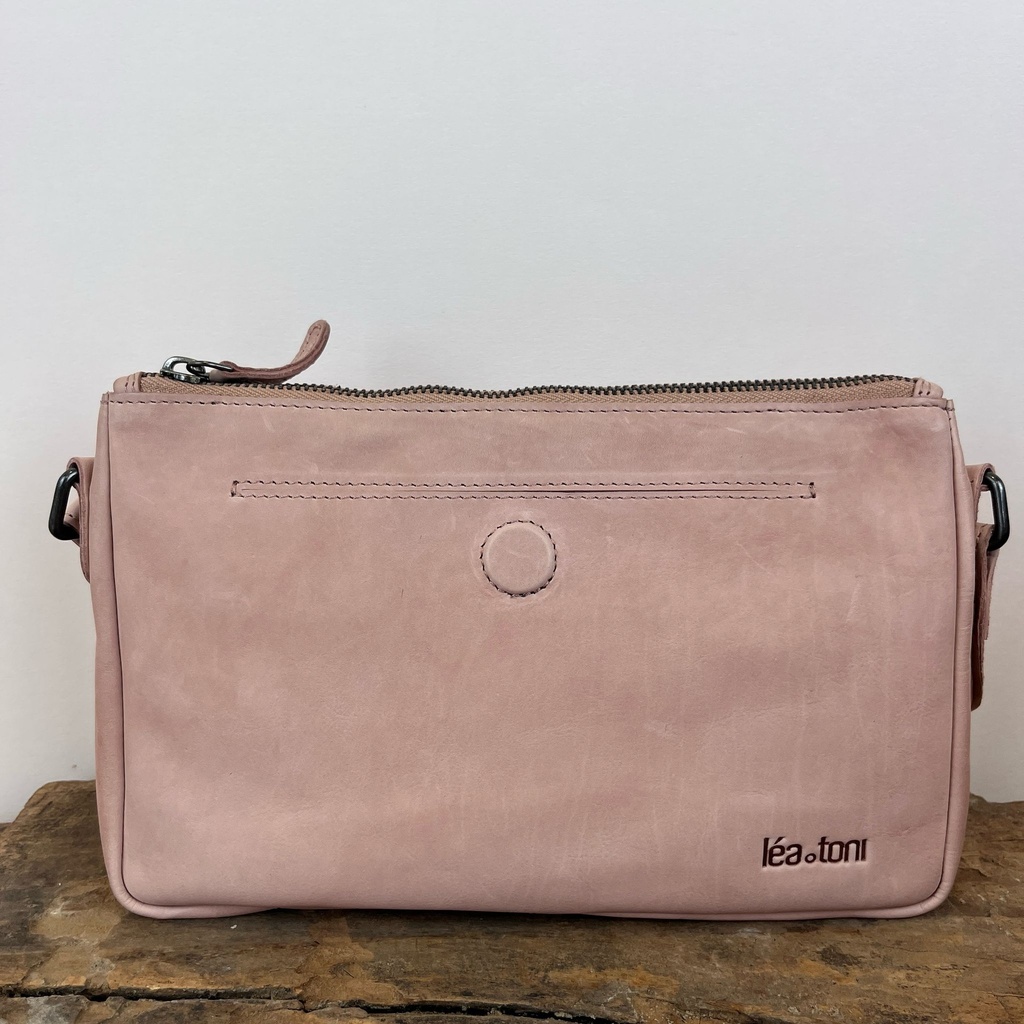 [LEA-ANNA-VPF-ROSE] Sac à main 'Anna' Rose poudré - Léa Toni
