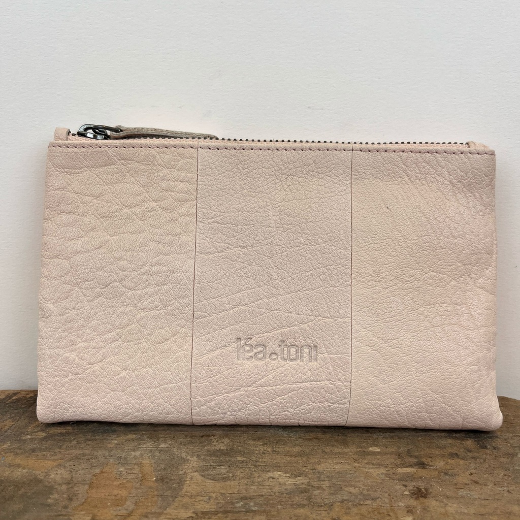 [LEA-ZOA-BPF-ROSE] Portefeuille 'Zoa' Rose poudré - Léa Toni