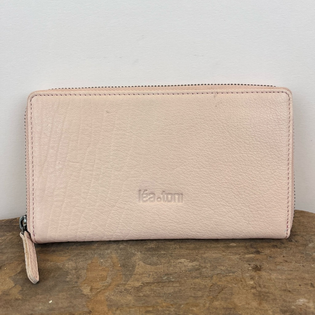 [LEA-ANGIE-BPF-ROSE] Portefeuille 'Angie' Rose poudré - Léa Toni