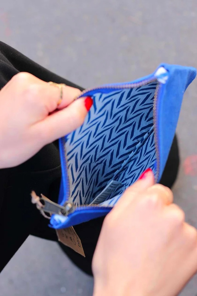 [HIND-7HINDLOU_BE] Pochette 'Lou' Bleu Electrique - Hindbag
