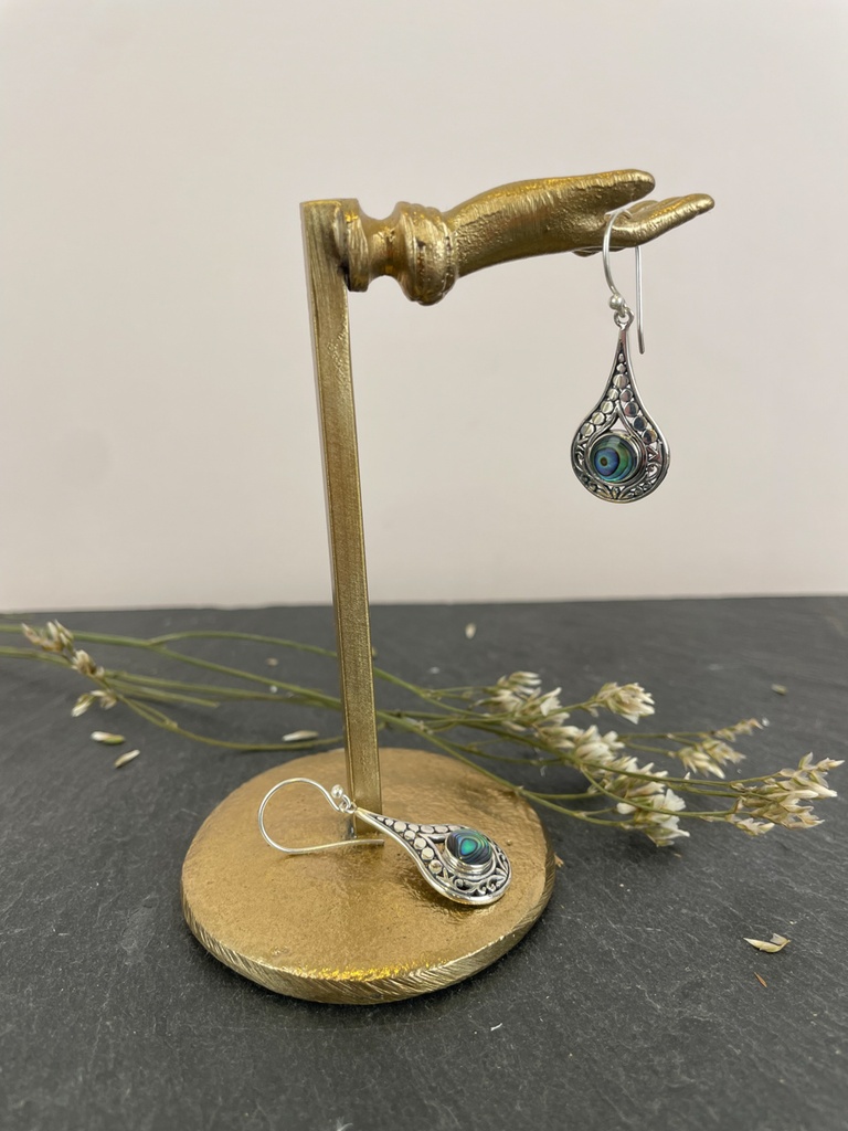 [BOAR-1794] Boucles d'oreilles Argent 925 - Abalone [1794]