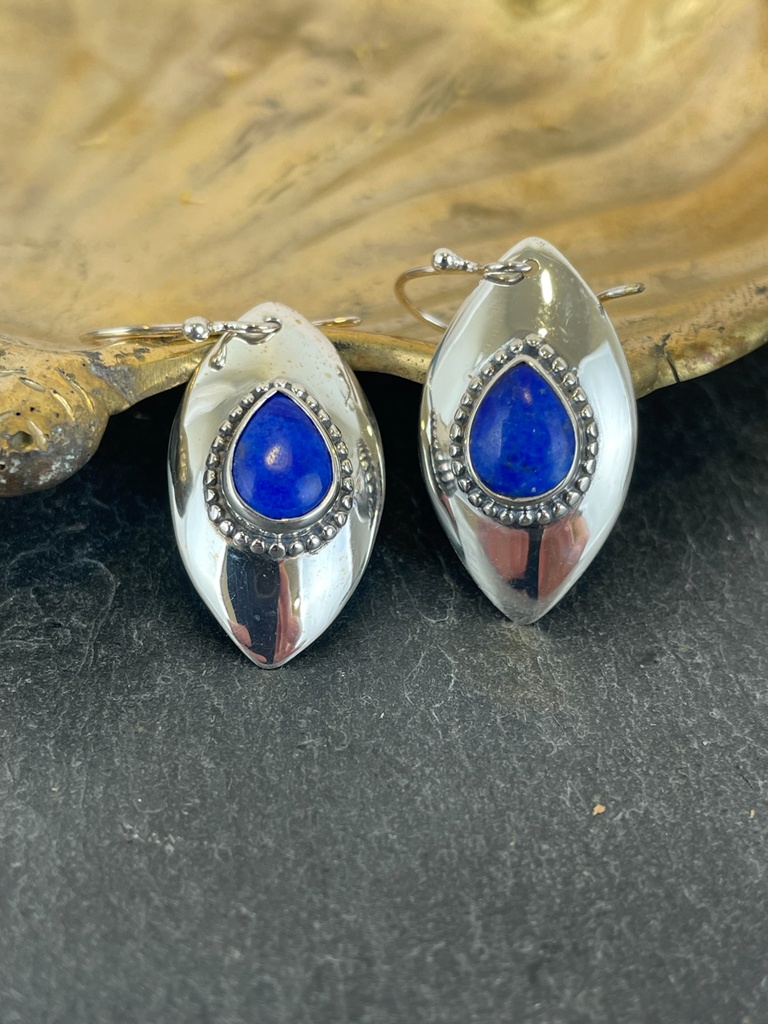 [BOAR-1821] Boucles d'oreilles Argent 925 - Lapis Lazuli [1821]