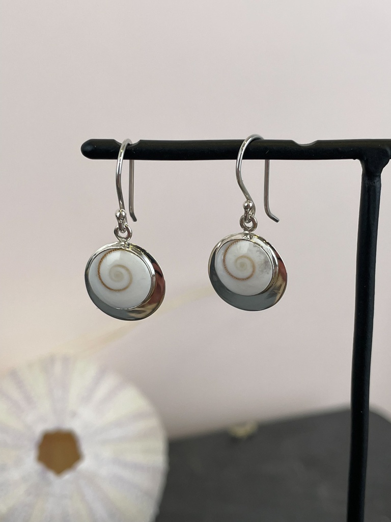 [BOAR-1859] Boucles d'oreilles Argent 925 - Œil de Sainte-Lucie [1859]
