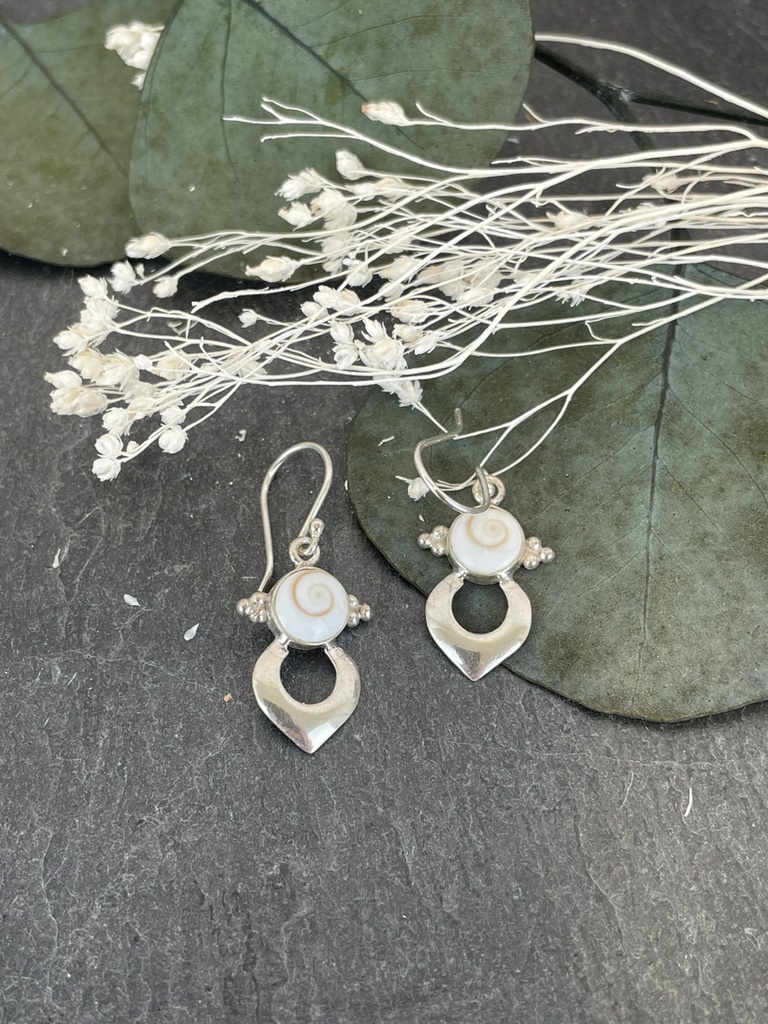 [BOAR-1905] Boucles d'oreilles Argent 925 - Œil de Sainte-Lucie [1905]