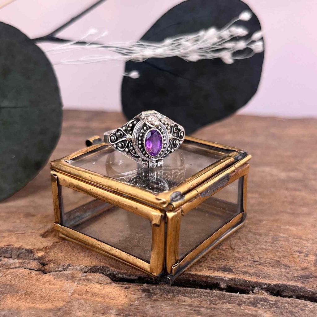 [BAAR-3282-55] Bague Argent 925 - Améthyste [3282]