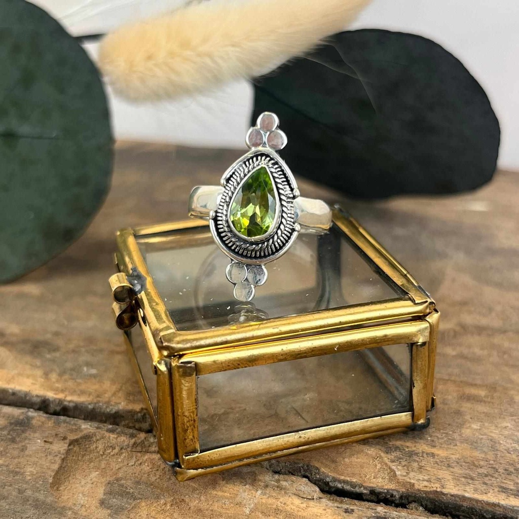 [BAAR-3330-63] Bague Argent 925 - Péridot [3330]