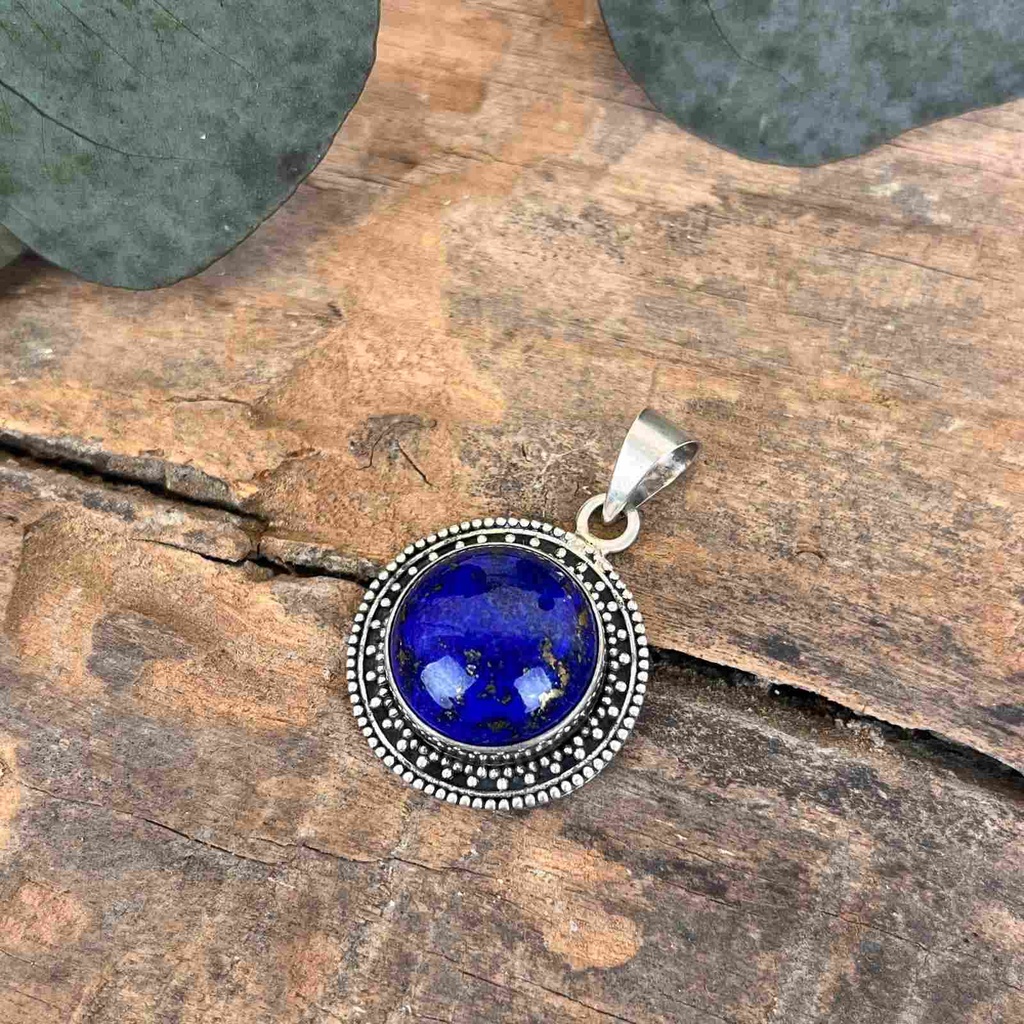 [PEAR-0657] Pendentif Argent 925 - Lapis Lazuli [0657]
