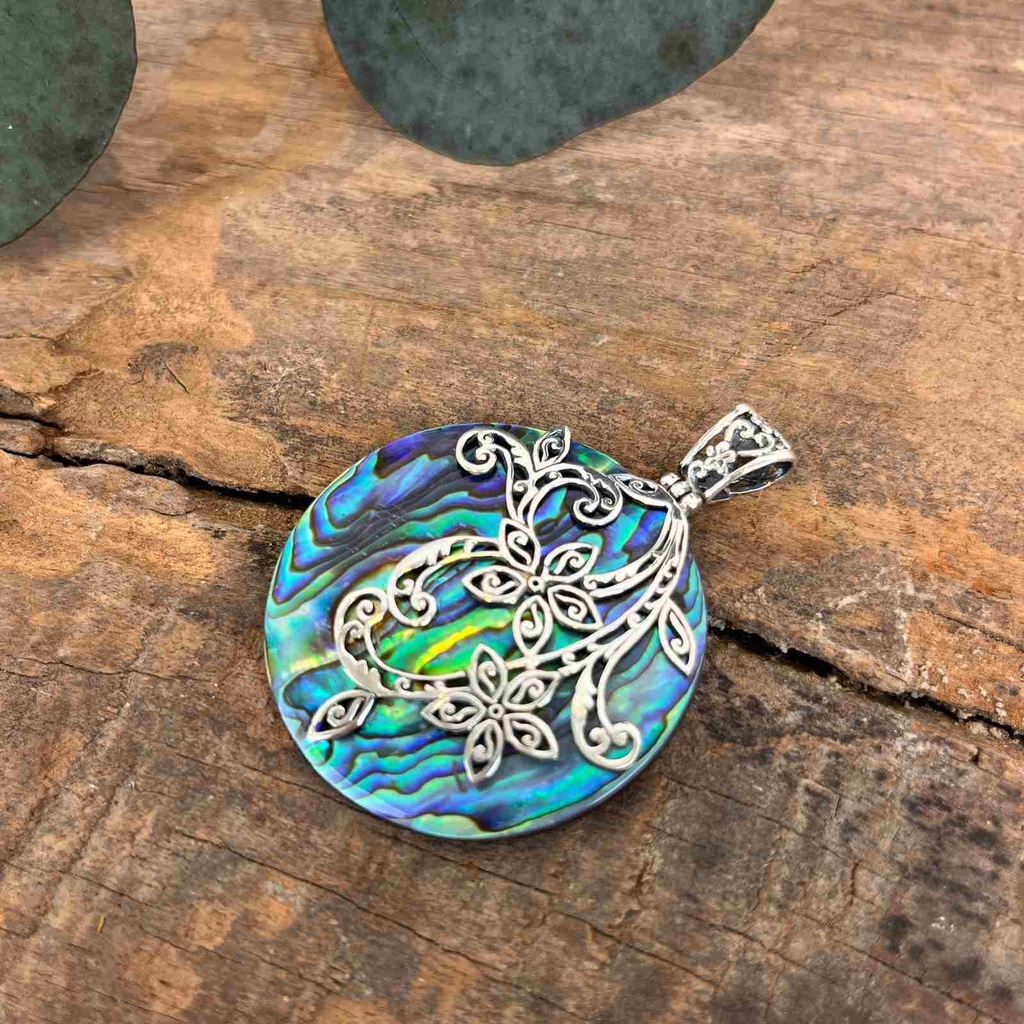 [PEAR-0658] Pendentif Argent 925 - Abalone [0658]