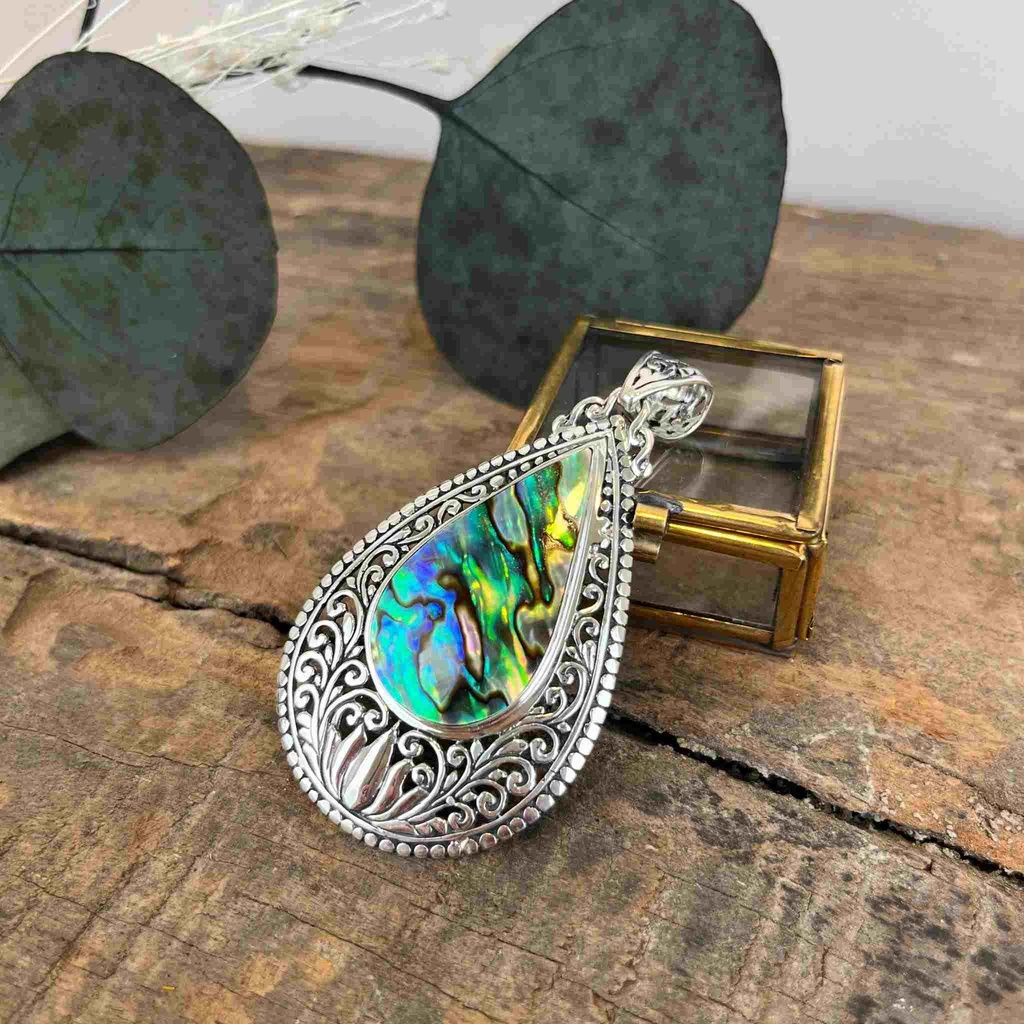 [PEAR-0661] Pendentif Argent 925 - Abalone [0661]