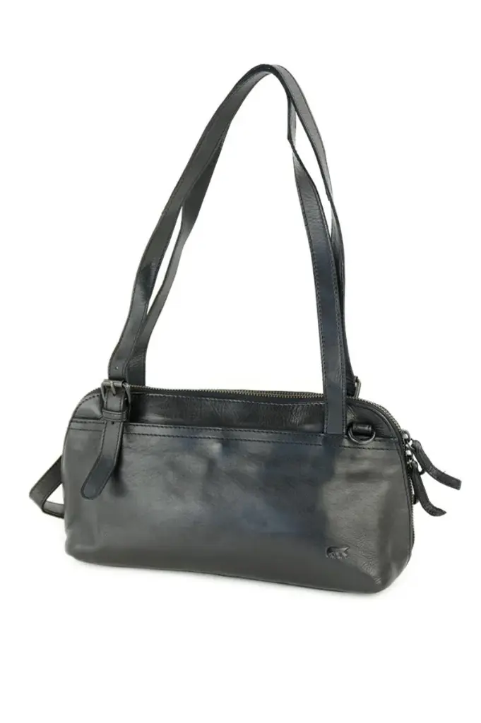 [BEAR-CL44658-BLACK] Sac à Main Noir - Cuir - Bear Design