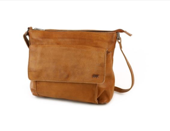 [BEAR-CP6007 COGNAC] Sac à Main Cow Callisto Pelle Cognac - Bear Design