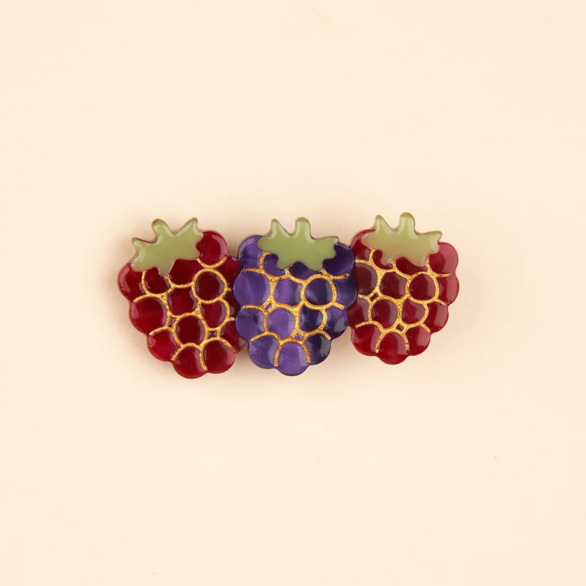 [COU-BARRETTEFRUITSROUGES] Barrette 'Fruits Rouges' – Coucou Suzette