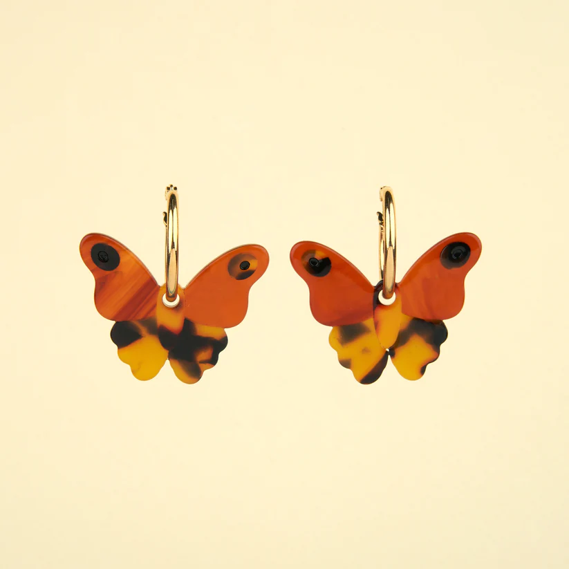 [COU-BOPAPILLONNUIT] Boucles d'Oreilles 'Papillon de Nuit' - Coucou Suzette