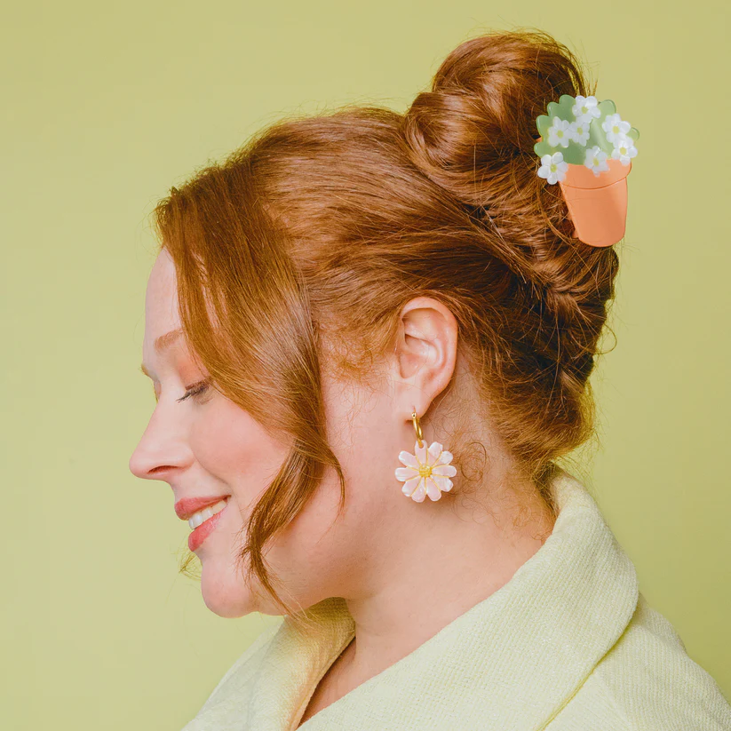 [COU-PINCEPOTDEFLEURS] Pince à Cheveux 'Pot de Fleurs' - Coucou Suzette
