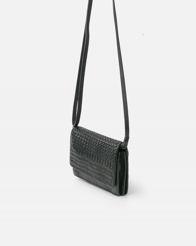 [BIBA-ROU1L-NOIR] Sac en Bandoulière 'Roseau' Noir - Biba
