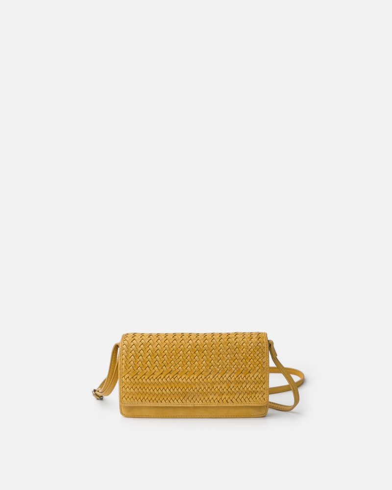 [BIBA-ROU1L-MOUTARDE] Sac en Bandoulière 'Roseau' Moutarde - Biba