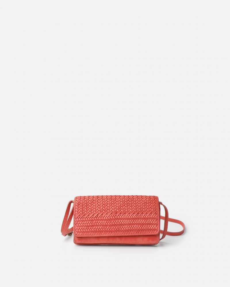 [BIBA-ROU1L-CORAIL] Sac en Bandoulière 'Roseau' Corail - Biba