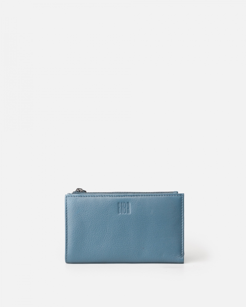 [BIBA-VAW3L-BLEU_PETROLE] Portefeuille 'Valley Winter' Bleu Pétrole - Biba