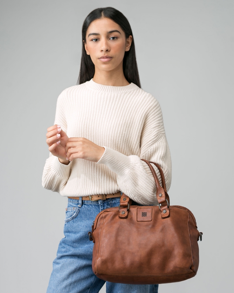 [BIBA-BT1-CAMEL] Sac à Main 'Boston' Camel - Biba