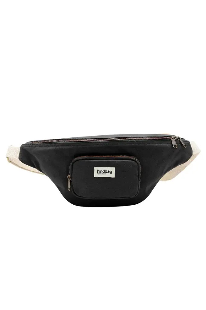 [HIND-7HINDSOFIA_N] Sac banane XL 'Sofia' – Noir – Hindbag