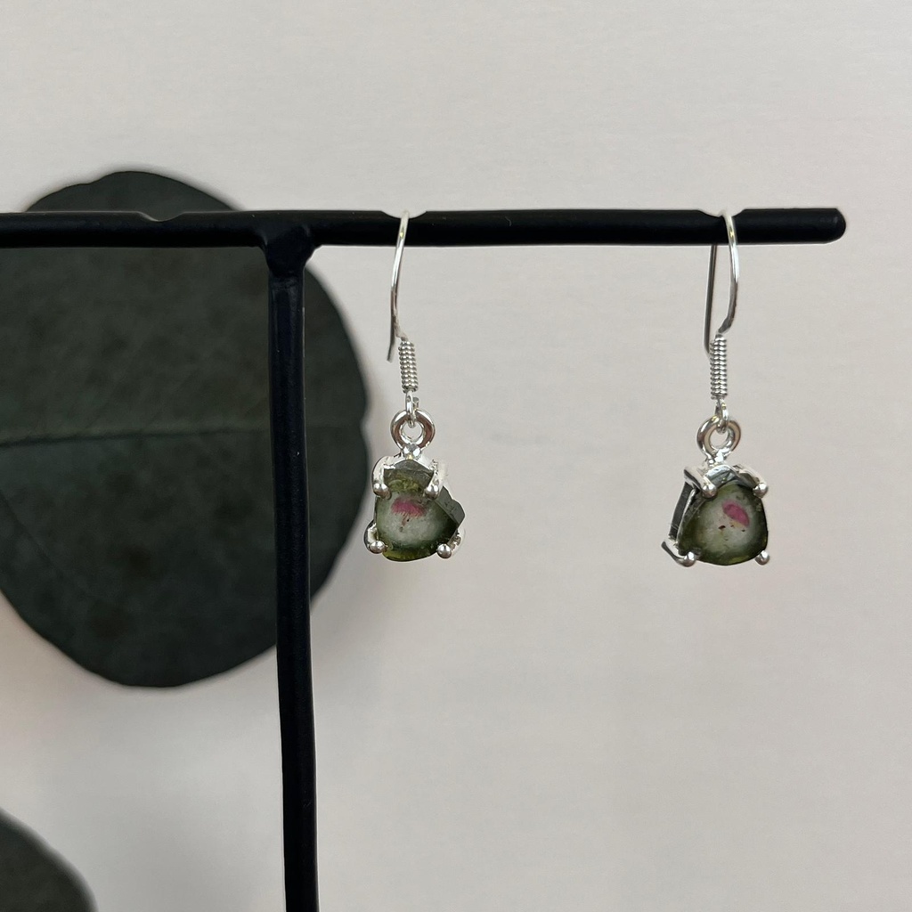 [BOAR-1923] Boucles d'oreilles Argent 925 - Tourmaline [1923]