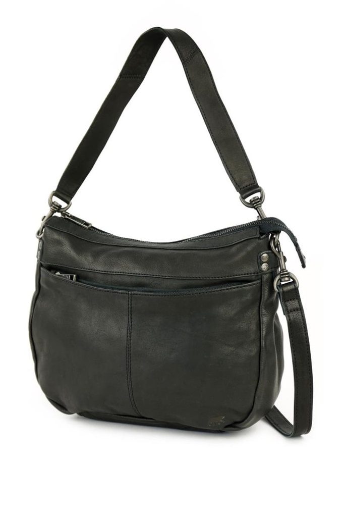 [BEAR-CP1939-BLACK] Sac à Main 'Tania' Noir - Cuir - Bear Design