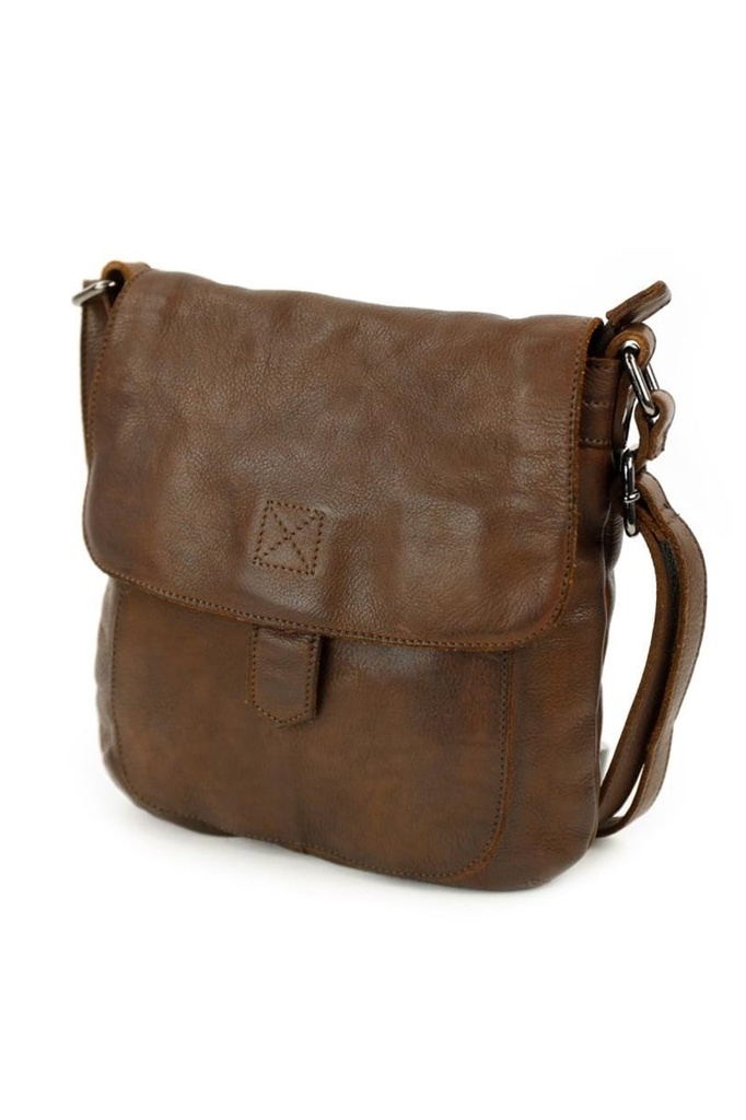 [BEAR-MJ1995-BROWN] Sac en Bandoulière Brun - Cuir - Bear Design