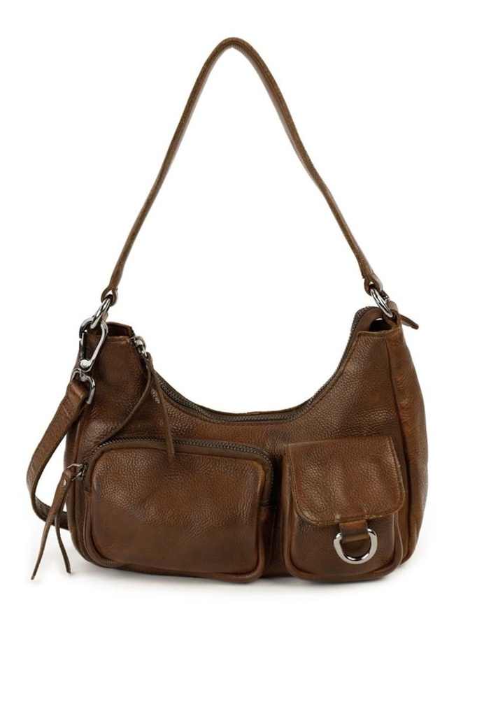 [BEAR-MJ2049-BROWN] Sac à Main Brun - Cuir - Bear Design