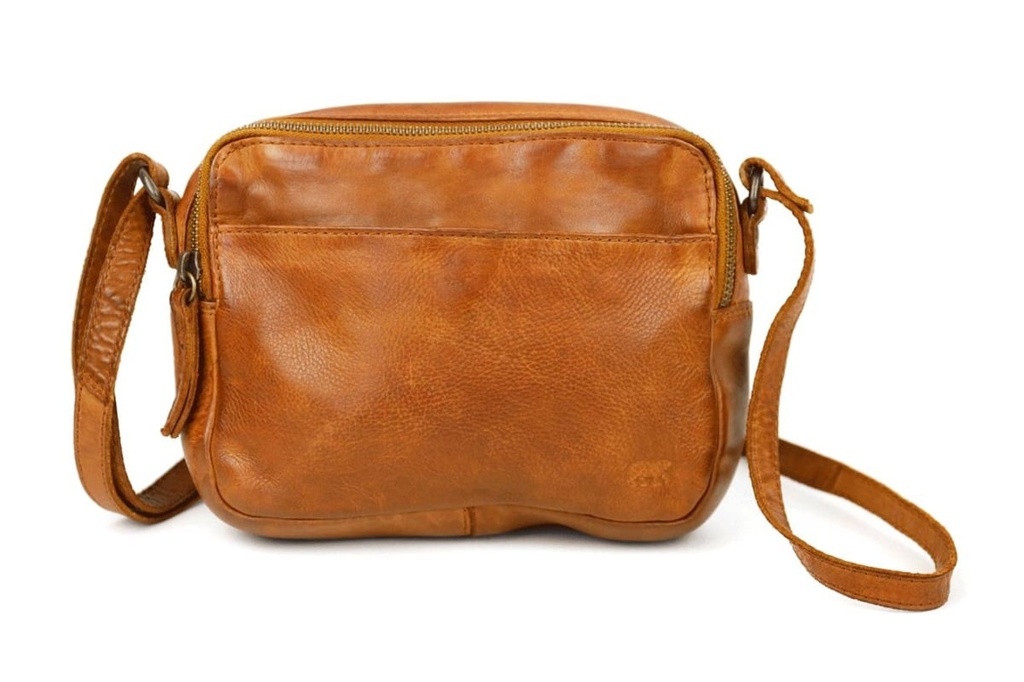 [BEAR-CL42298-COGNAC] Sac en Bandoulière 'Irem' Cognac - Cuir - Bear Design