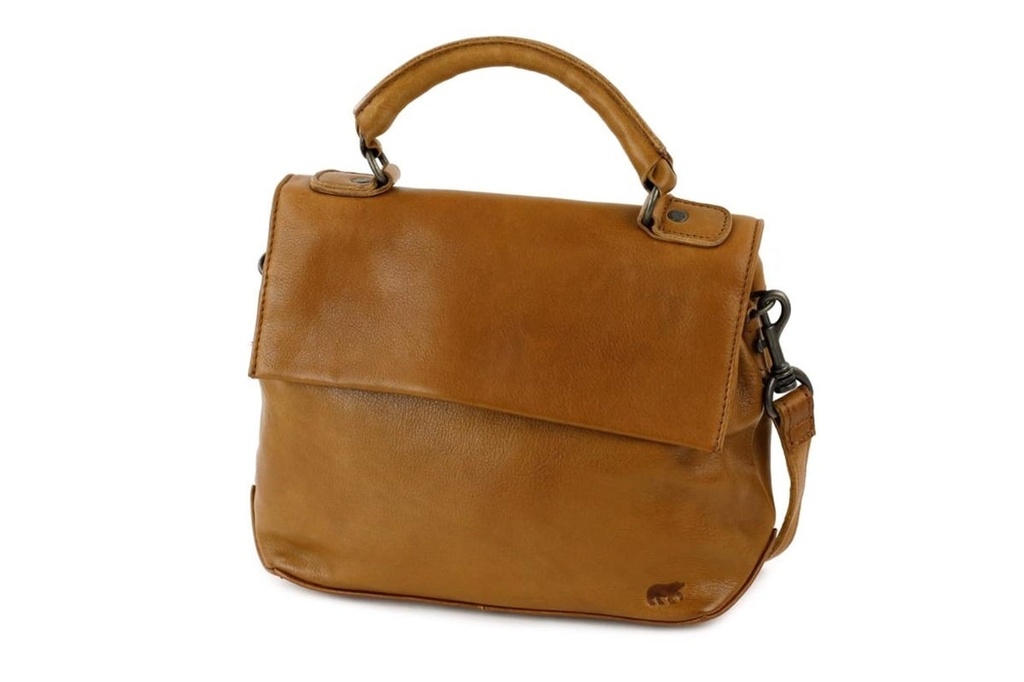 [BEAR-CP2342-COGNAC] Sac à Main 'Anne' Cognac - Cuir - Bear Design