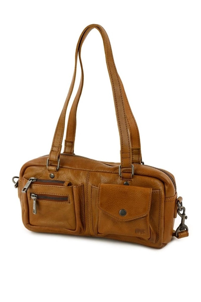 [BEAR-CP3074-COGNAC] Sac à Main 'Daphné' Cognac - Cuir - Bear Design