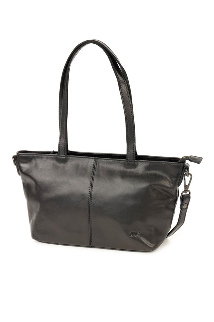 [BEAR-CL45062B-BLACK] Sac à Main 'Lola' Noir - Cuir - Bear Design