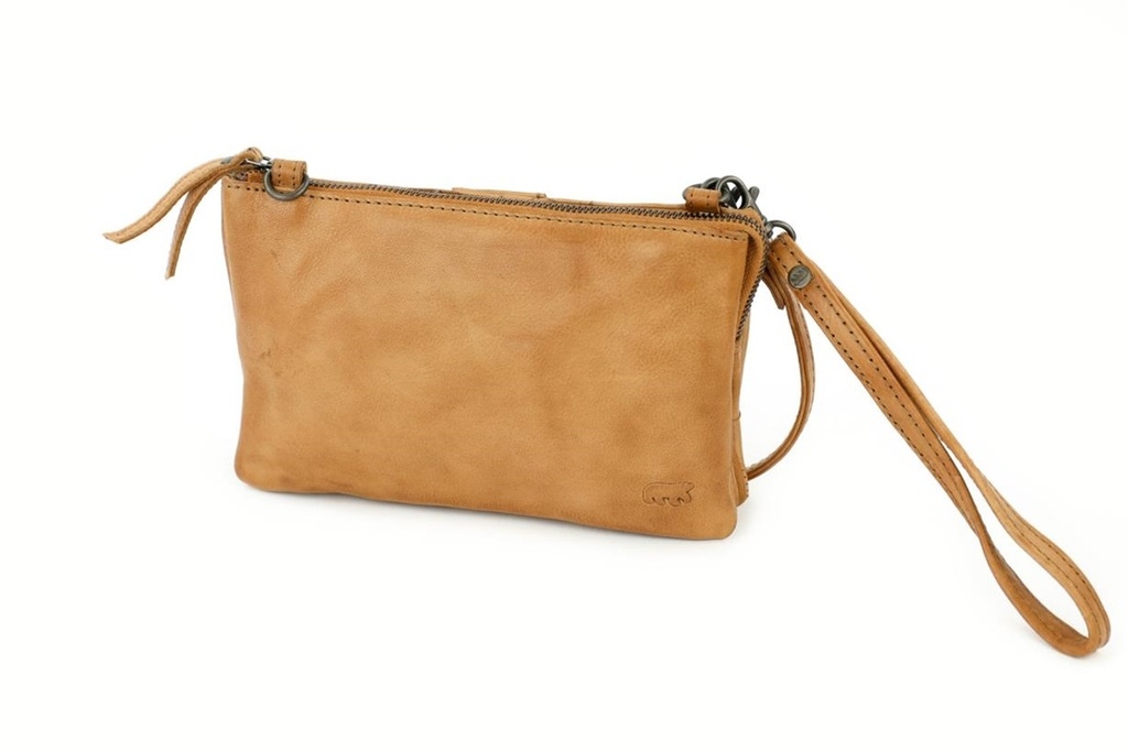 [BEAR-CP1119-TAUPE] Sac en Bandoulière 'Uma' Taupe - Cuir - Bear Design