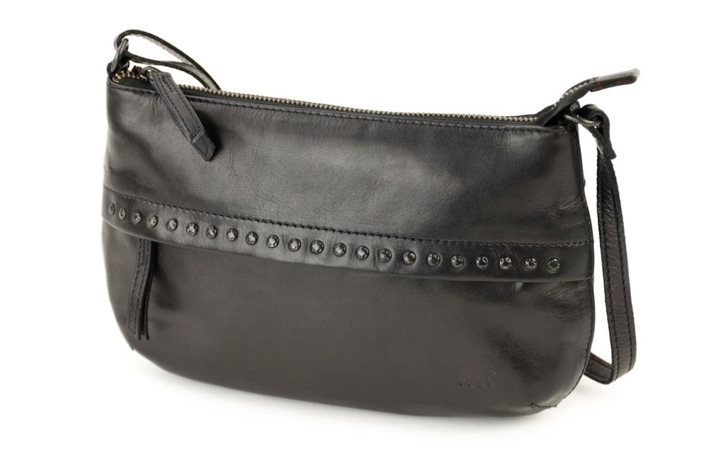 [BEAR-CL45059-BLACK] Sac à Main 'Gabi' Noir - Cuir - Bear Design