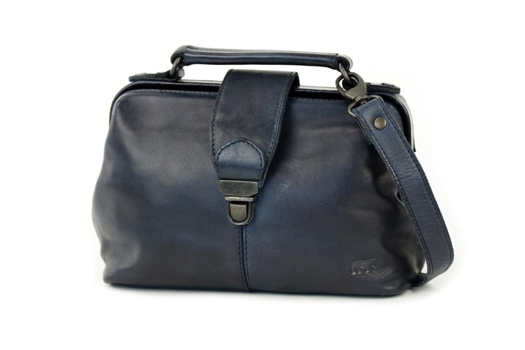 [BEAR-CL42523-BLUE] Sac à Main 'Julia' Bleu - Cuir - Bear Design