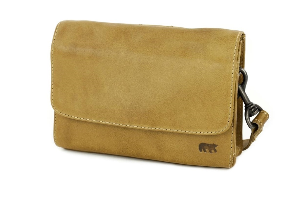 [BEAR-CP2629-OIL] Sac en Bandoulière 'Joelle' Jaune - Cuir - Bear Design