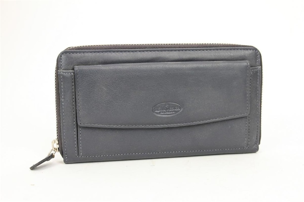 [BEAR-FR12708-BLUE] Portefeuille Bleu - Cuir - Bear Design