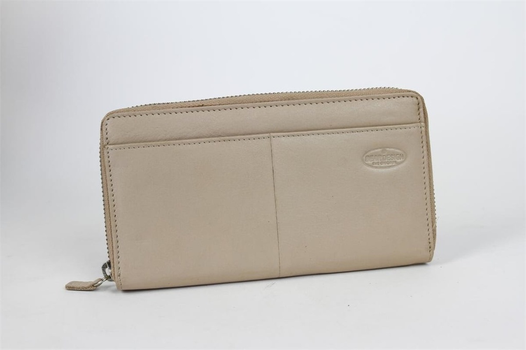 [BEAR-FRT9165-OFFWHITE] Portefeuille Blanc - Cuir - Bear Design