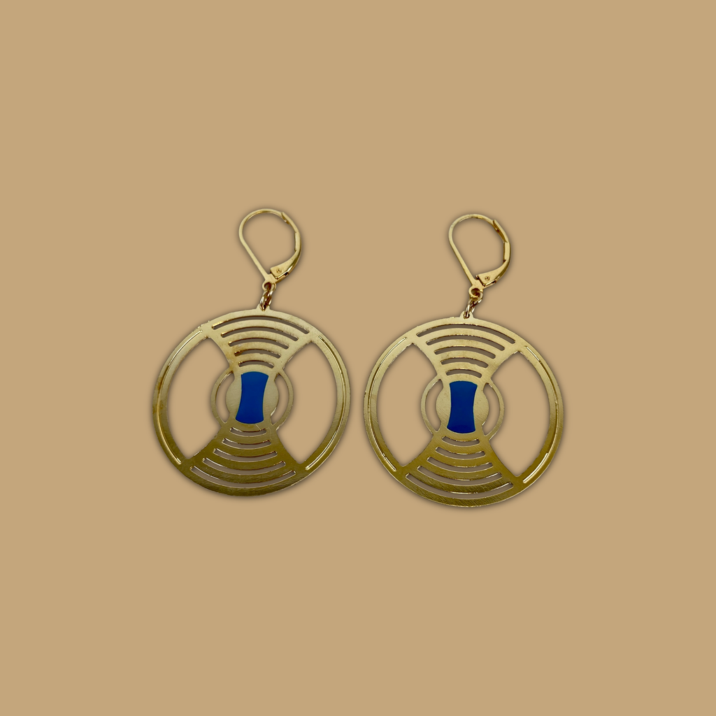 [BLAISE-CHARL-BO1] Boucles d'oreilles 'Esprit 1900 - Charleston' - Amélie Blaise