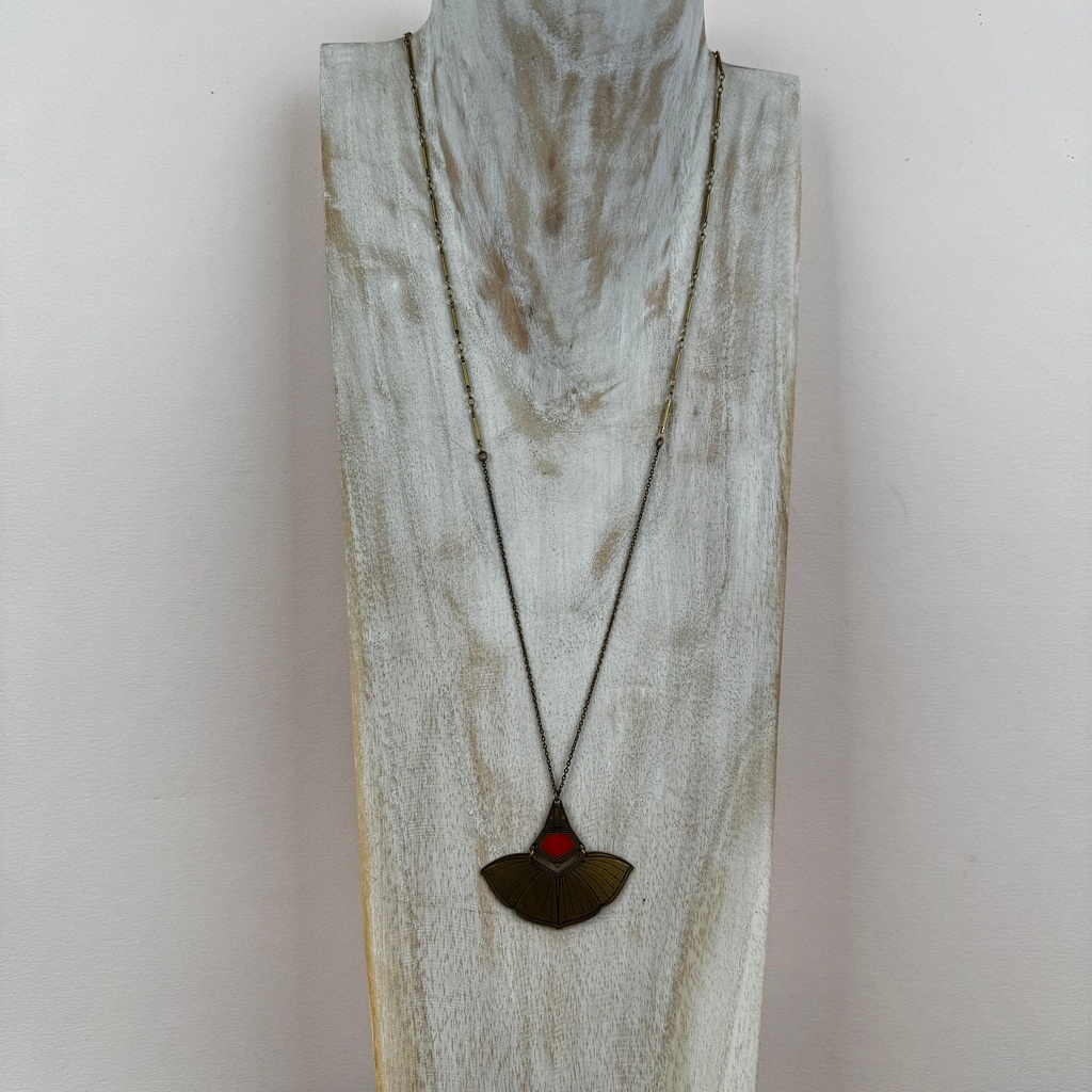 [BLAISE-VOL-CML2] Collier mi-long 'Esprit 1900 - Volubilis' - Amélie Blaise