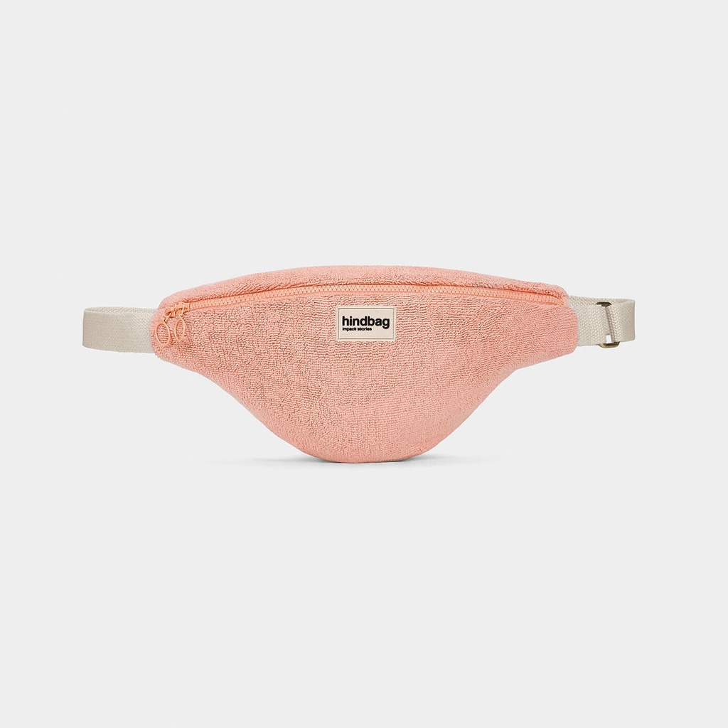 [HIND-7HINDOLI_EP_R] Sac banane 'Olivia' – Éponge rose corail – Hindbag