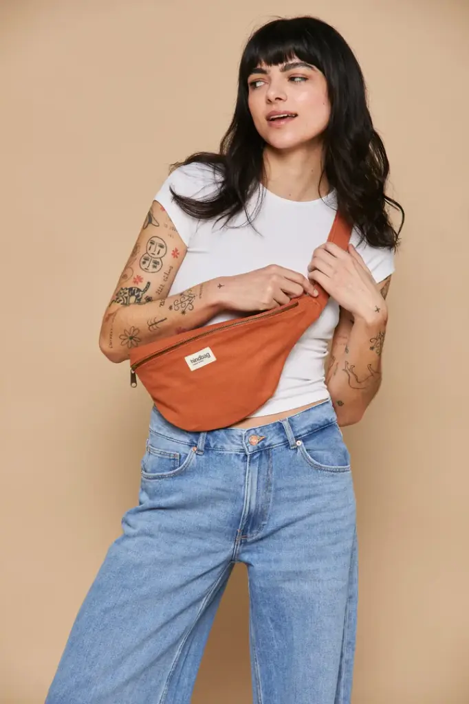 [HIND-7HINDSASHA_SI] Sac banane 'Sasha' Sienne - Hindbag