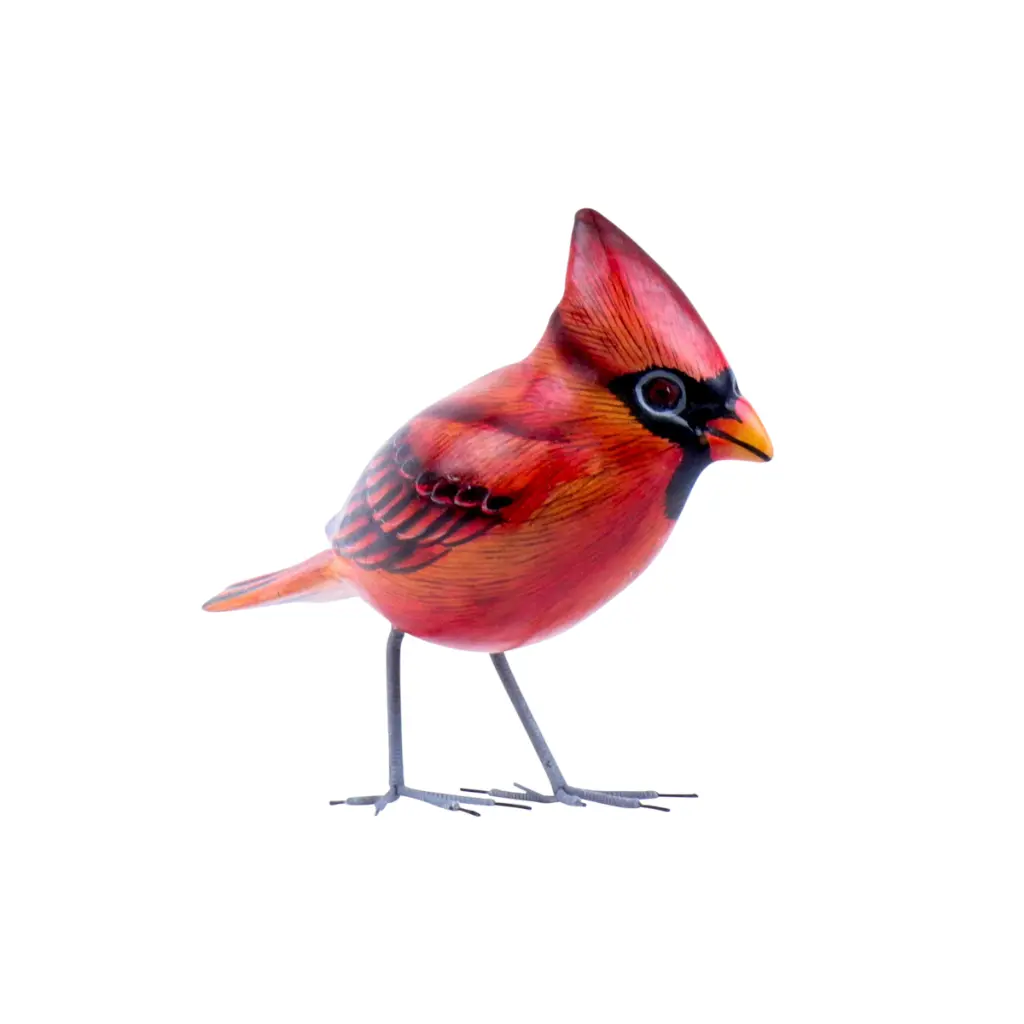 [BIRDW10-CARD] Oiseau - Cardinal Rouge - 10 x 11,5 x 4 cm