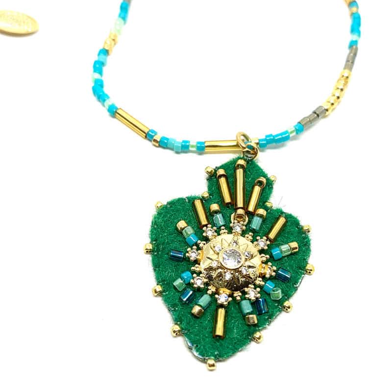 [HYPN-0001] Collier 'Julia' Vert - Hypnochic