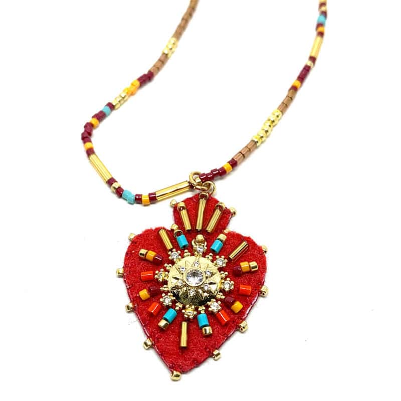 [HYPN-0002] Collier 'Julia' Rouge - Hypnochic